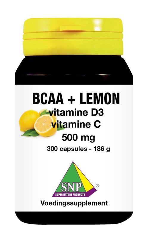 SNP BCAA lemon vitamine D3 vitamine C 500mg 300 Capsules