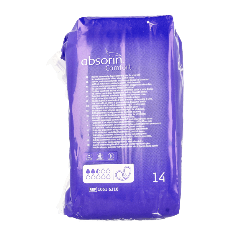 Absorin Incontinentie 14 Stuks Absorin Comfort finette mini plus 14 Stuks