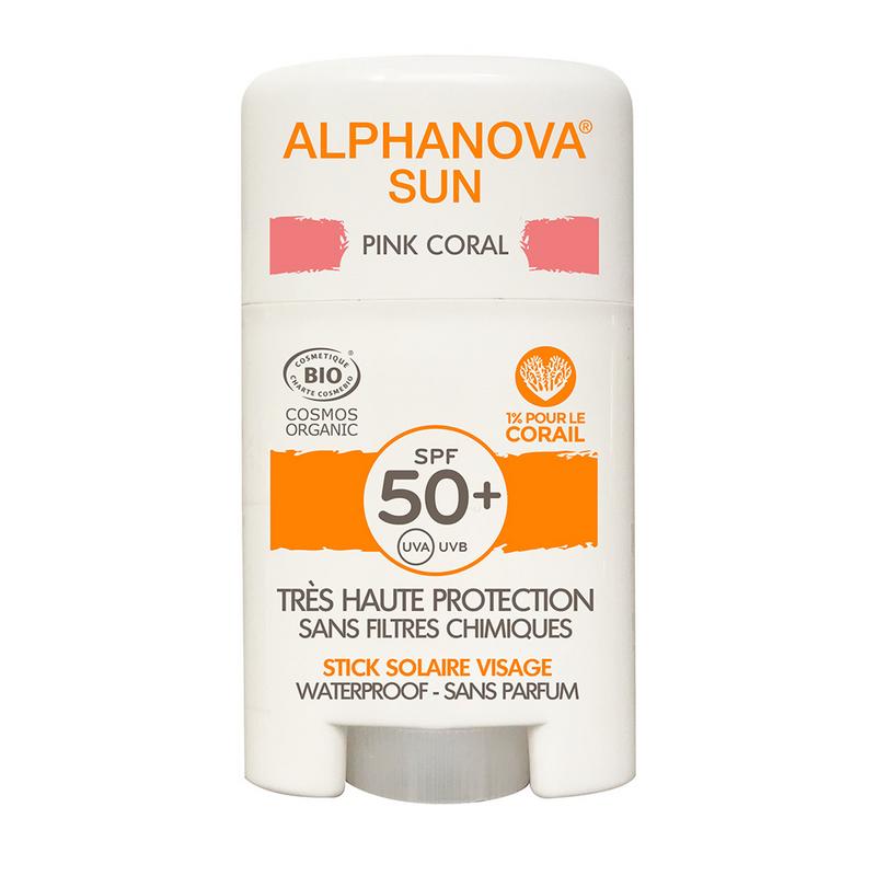 Alphanova Sun Zonnen 12 Gram Alphanova Sun Sun stick face pink SPF50+ 12 Gram