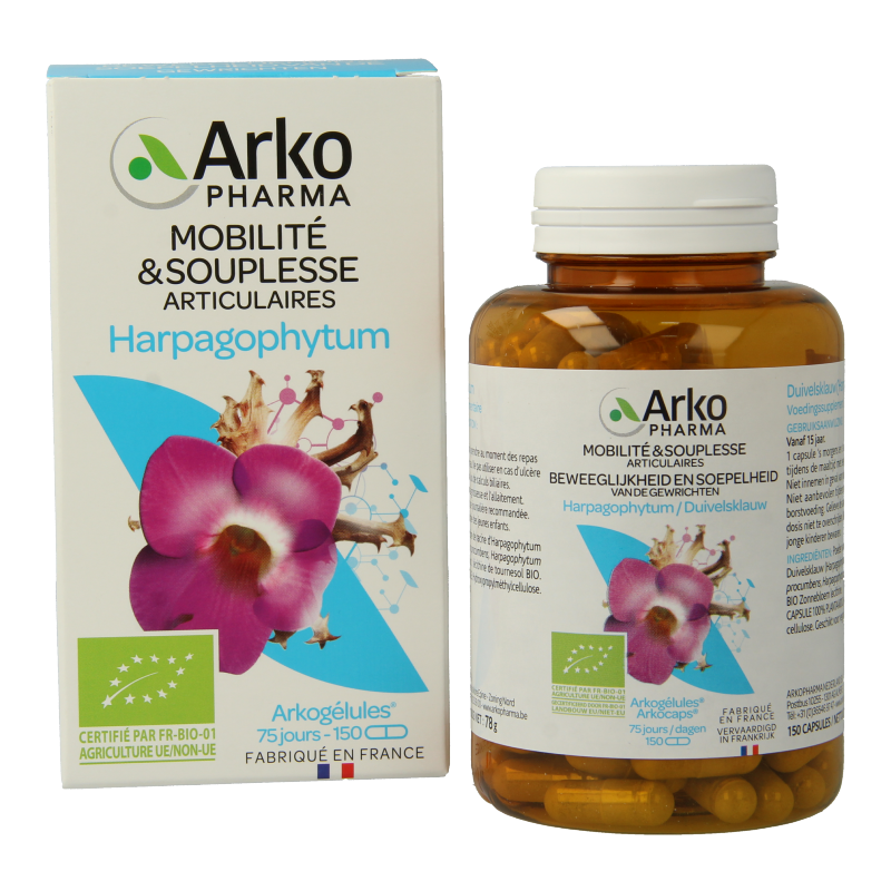 Arkocaps Kruidenpreparaten 150 Capsules Arkocaps Duivelsklauw bio 150 Capsules