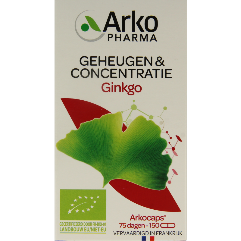 Arkocaps Kruidenpreparaten 150 Capsules Arkocaps Ginkgo bio 150 Capsules