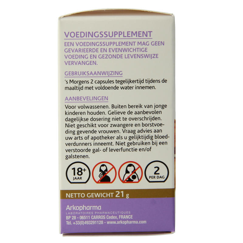 Arkocaps Kruidenpreparaten 45 Capsules Arkocaps Curcuma 45 Capsules