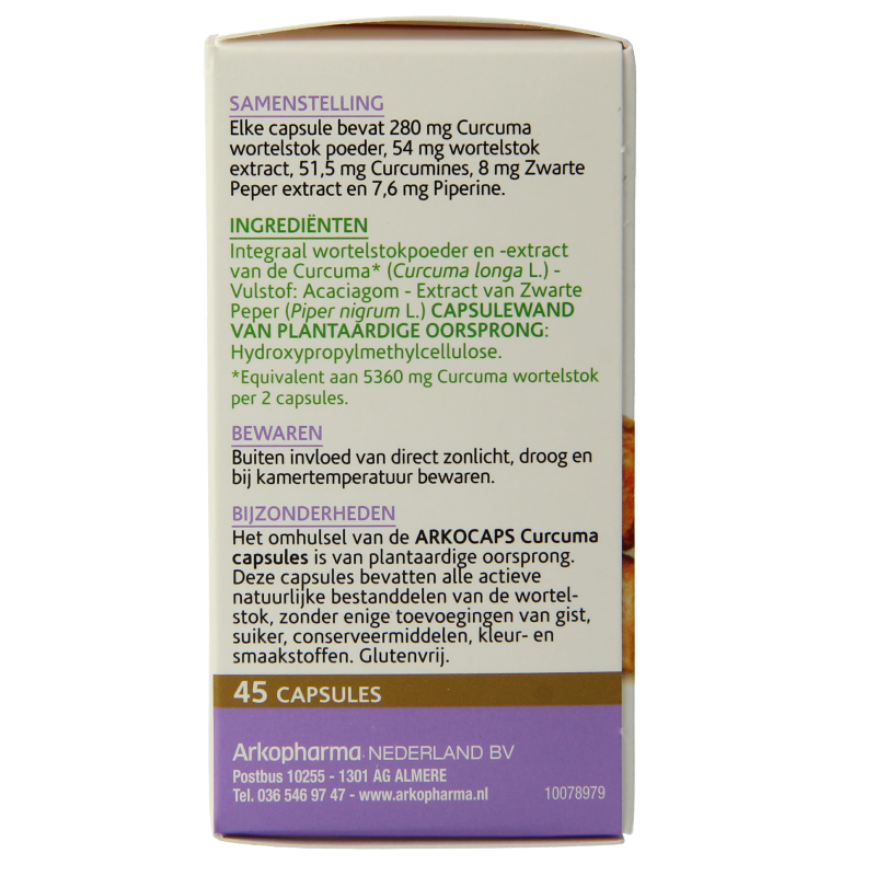 Arkocaps Kruidenpreparaten 45 Capsules Arkocaps Curcuma 45 Capsules