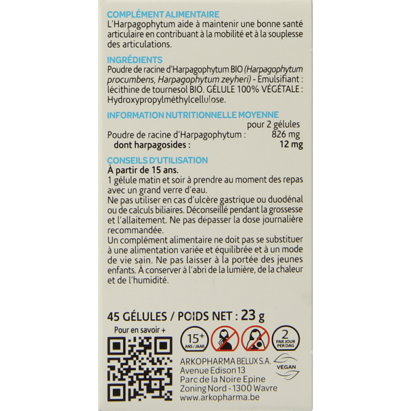 Arkocaps Kruidenpreparaten 45 Capsules Arkocaps Duivelsklauw bio 45 Capsules