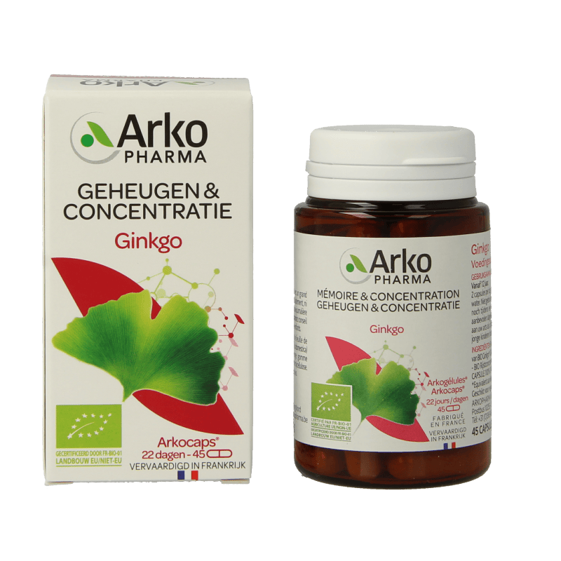 Arkocaps Kruidenpreparaten 45 Capsules Arkocaps Ginkgo bio 45 Capsules