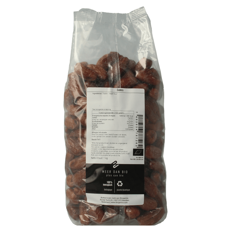 Bionut Aardappelen, Groente en Fruit 1 Kilogram Bionut Dadels deglet nour bio 1 Kilogram
