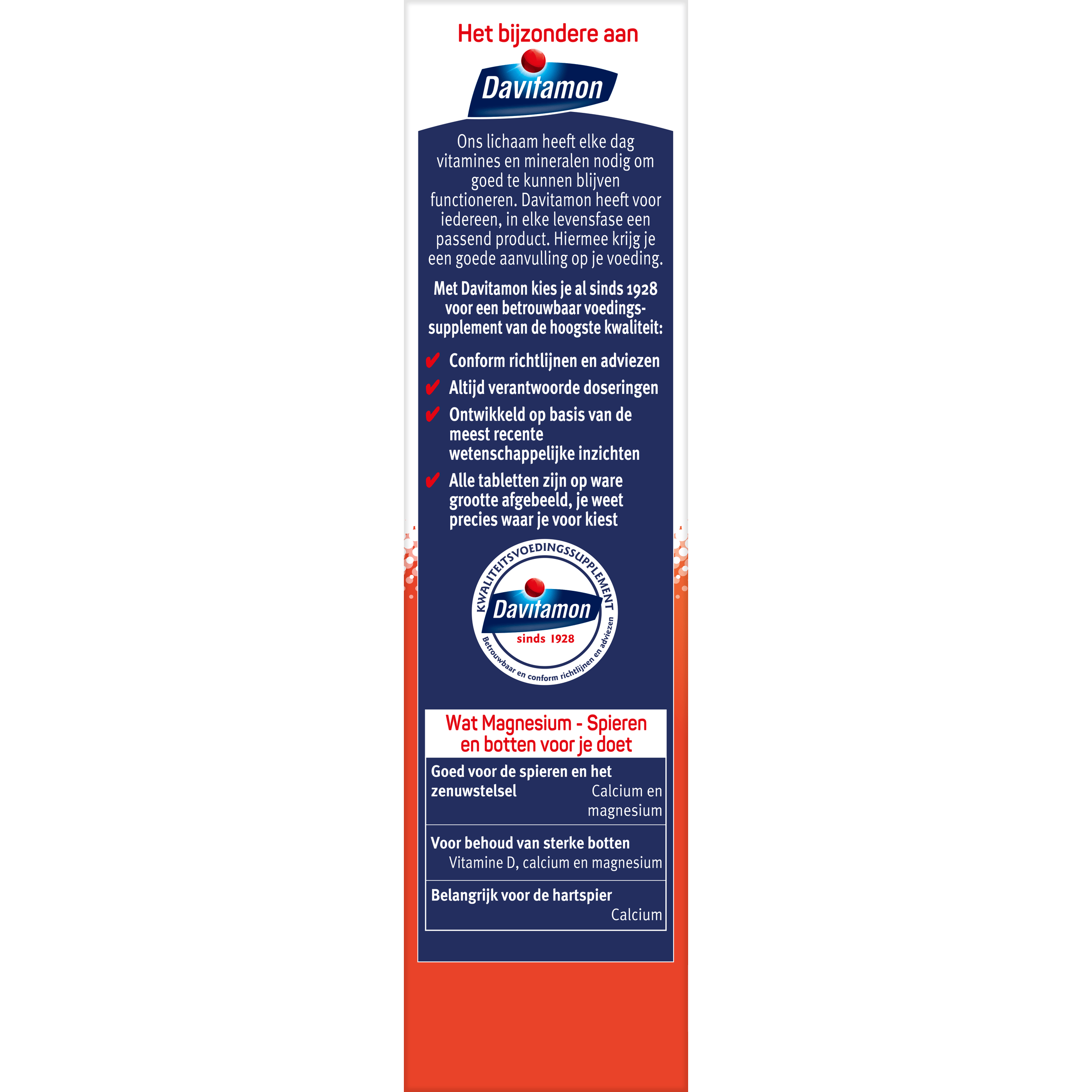 Davitamon Mineralen Multi 42 Tabletten Davitamon Magnesium spieren en botten 42 Tabletten