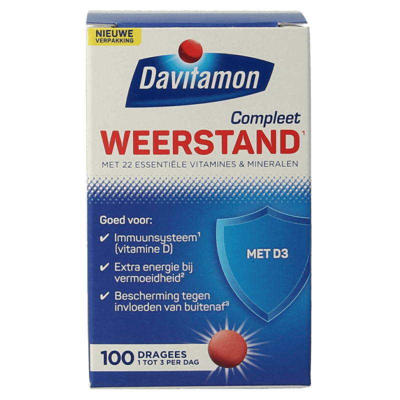 Davitamon Vitamine Multi 100 Dragees Davitamon Compleet weerstand 100 Dragees