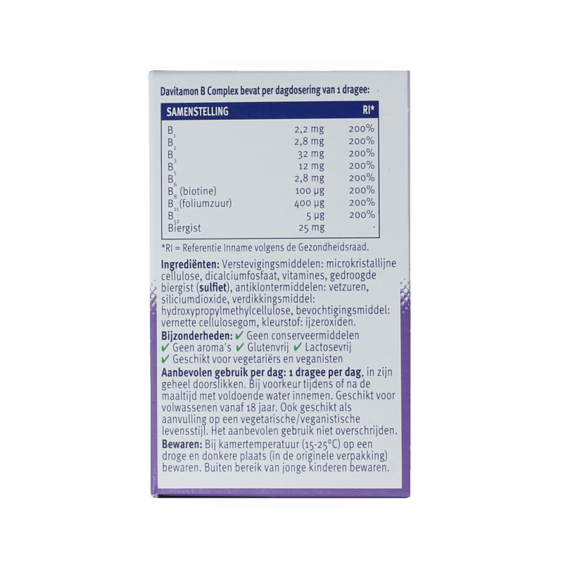 Davitamon Vitamine Multi 100 Dragees Davitamon Vitamine B complex forte 100 Dragees