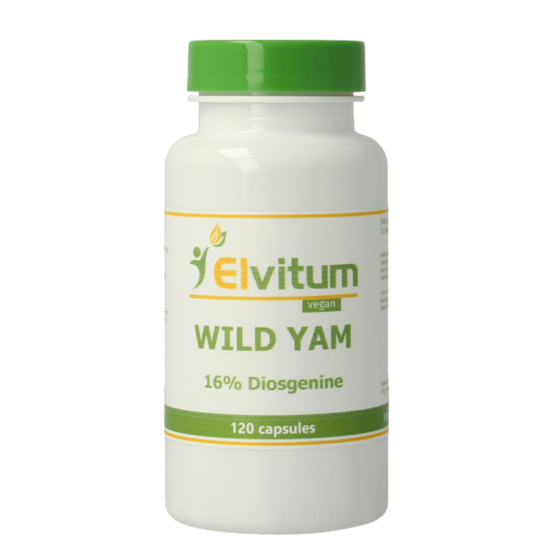 Elvitum Kruidenpreparaten 120 Vegetarische capsules Elvitum Wild yam 100mg 16% diosgenine 120 Vegetarische capsules