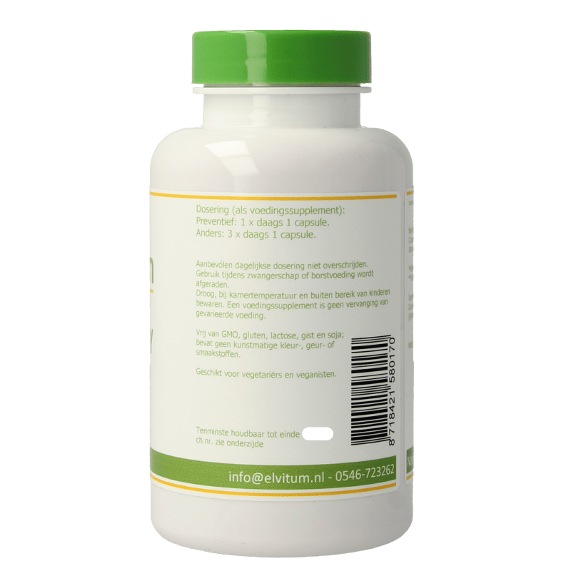 Elvitum Kruidenpreparaten 150 Vegetarische capsules Elvitum Cranberry + 60mg vitamine C 150 Vegetarische capsules