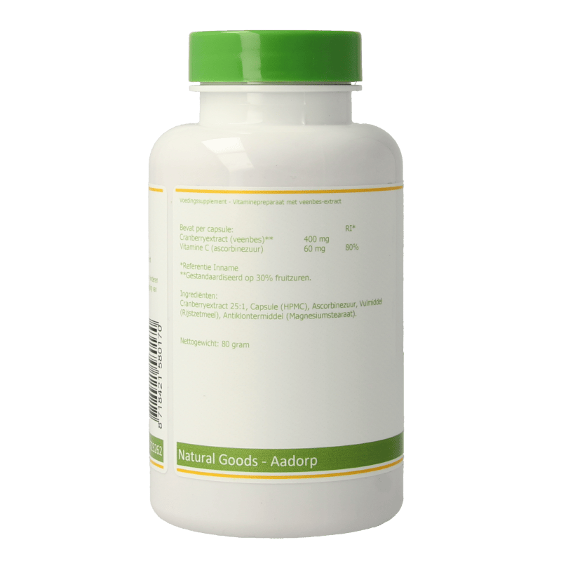 Elvitum Kruidenpreparaten 150 Vegetarische capsules Elvitum Cranberry + 60mg vitamine C 150 Vegetarische capsules