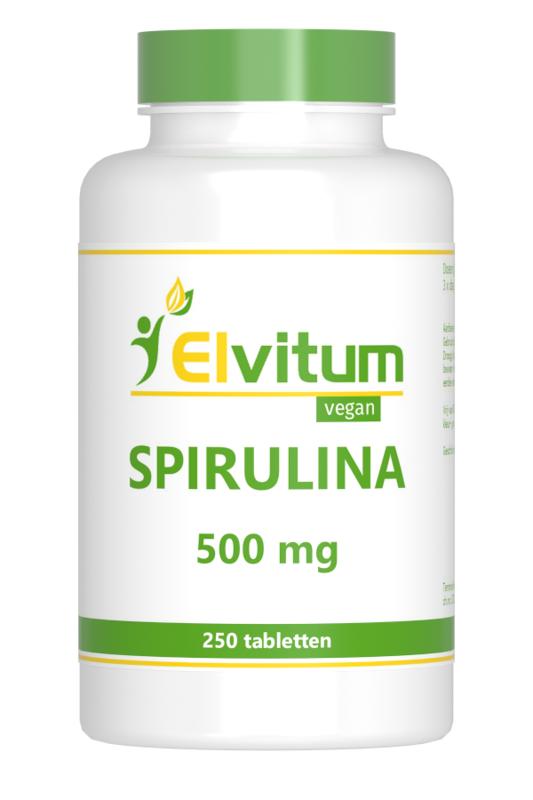 Elvitum Kruidenpreparaten 250 Tabletten Elvitum Spirulina 500mg 250 Tabletten