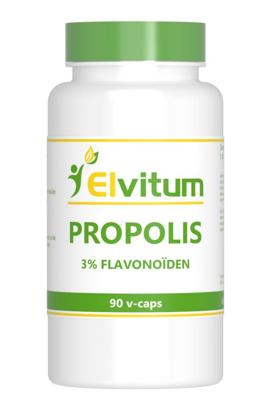 Elvitum Kruidenpreparaten 90 Vegetarische capsules Elvitum Propolis 3% flavonoiden 90 Vegetarische capsules
