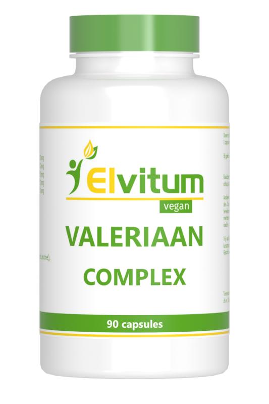 Elvitum Kruidenpreparaten 90 Vegetarische capsules Elvitum Valeriaan complex 90 Vegetarische capsules