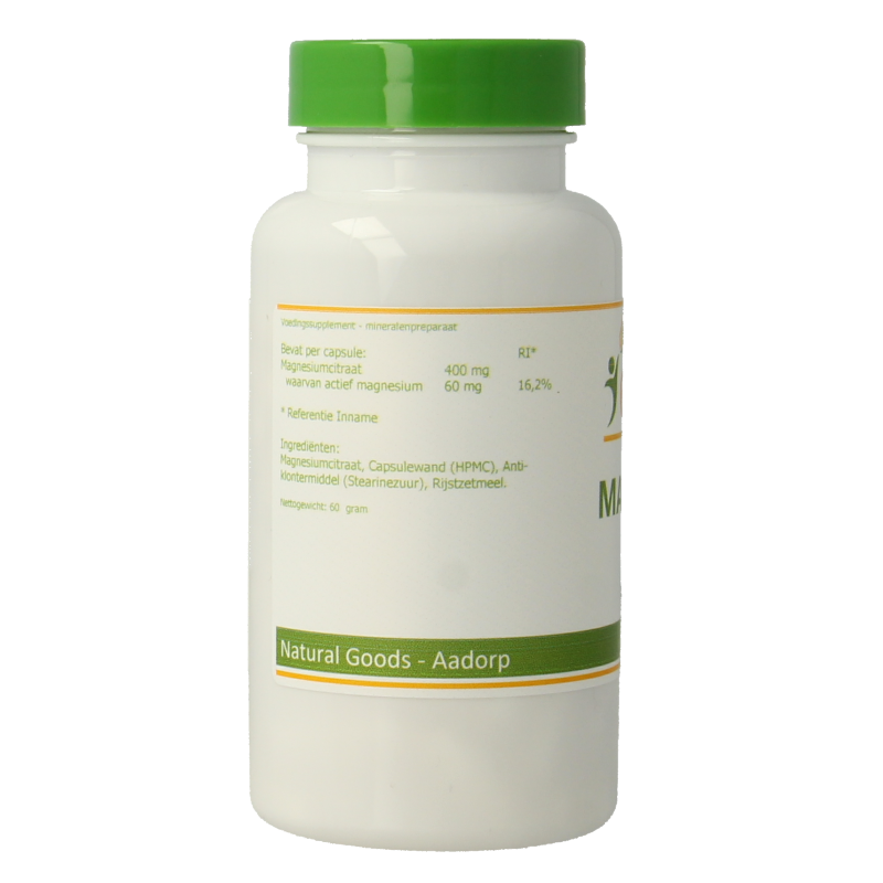 Elvitum Mineralen Enkel 90 Vegetarische capsules Elvitum Magnesium citraat 90 Vegetarische capsules