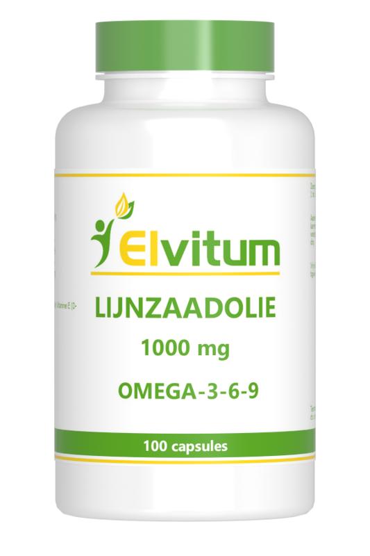 Elvitum Vetzuren 100 Capsules Elvitum Lijnzaadolie omega 3-6-9 100 Capsules