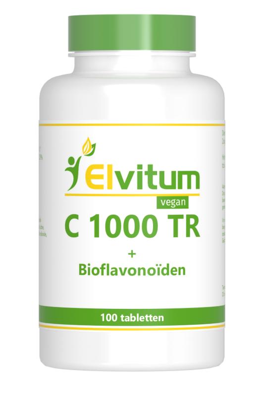 Elvitum Vitamine Enkel 100 Tabletten Elvitum Vitamine C1000 time released 100 Tabletten