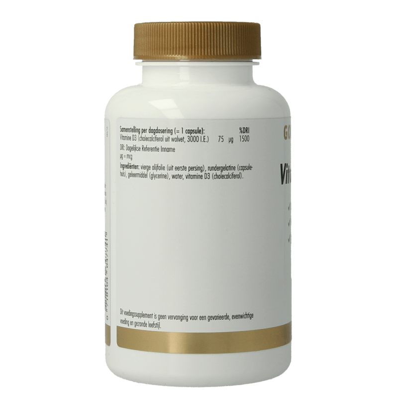 Golden Naturals Vitamine Enkel 360 Capsules Golden Naturals Vitamine D3 75mcg 360 Capsules