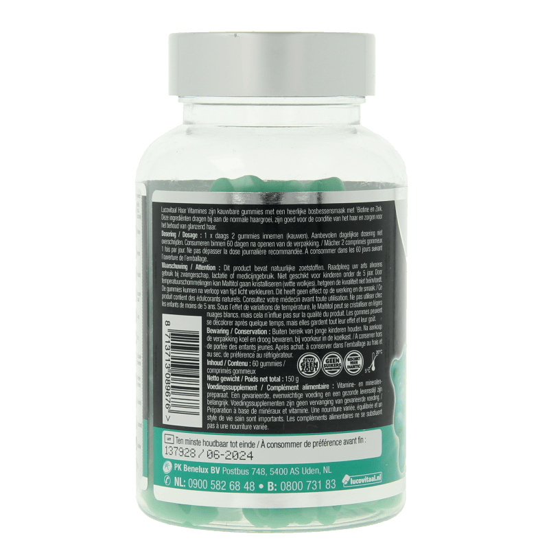 Lucovitaal Vitamine Multi 60 Gummies Lucovitaal Haar vitamine 60 Gummies