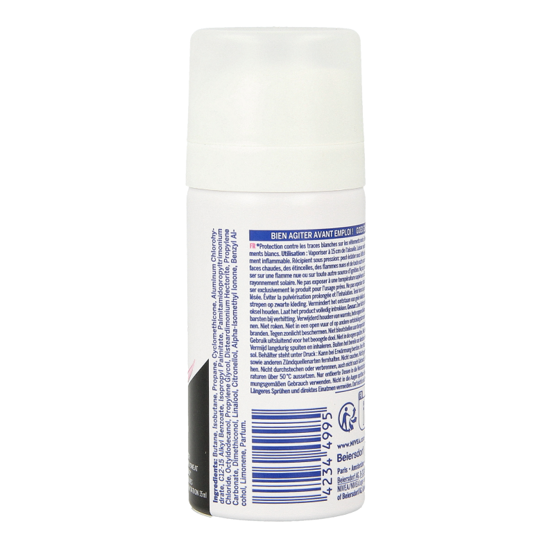 Nivea Deodorant 35 Milliliter Nivea Deodorant spray black & white invisible mini 35 Milliliter