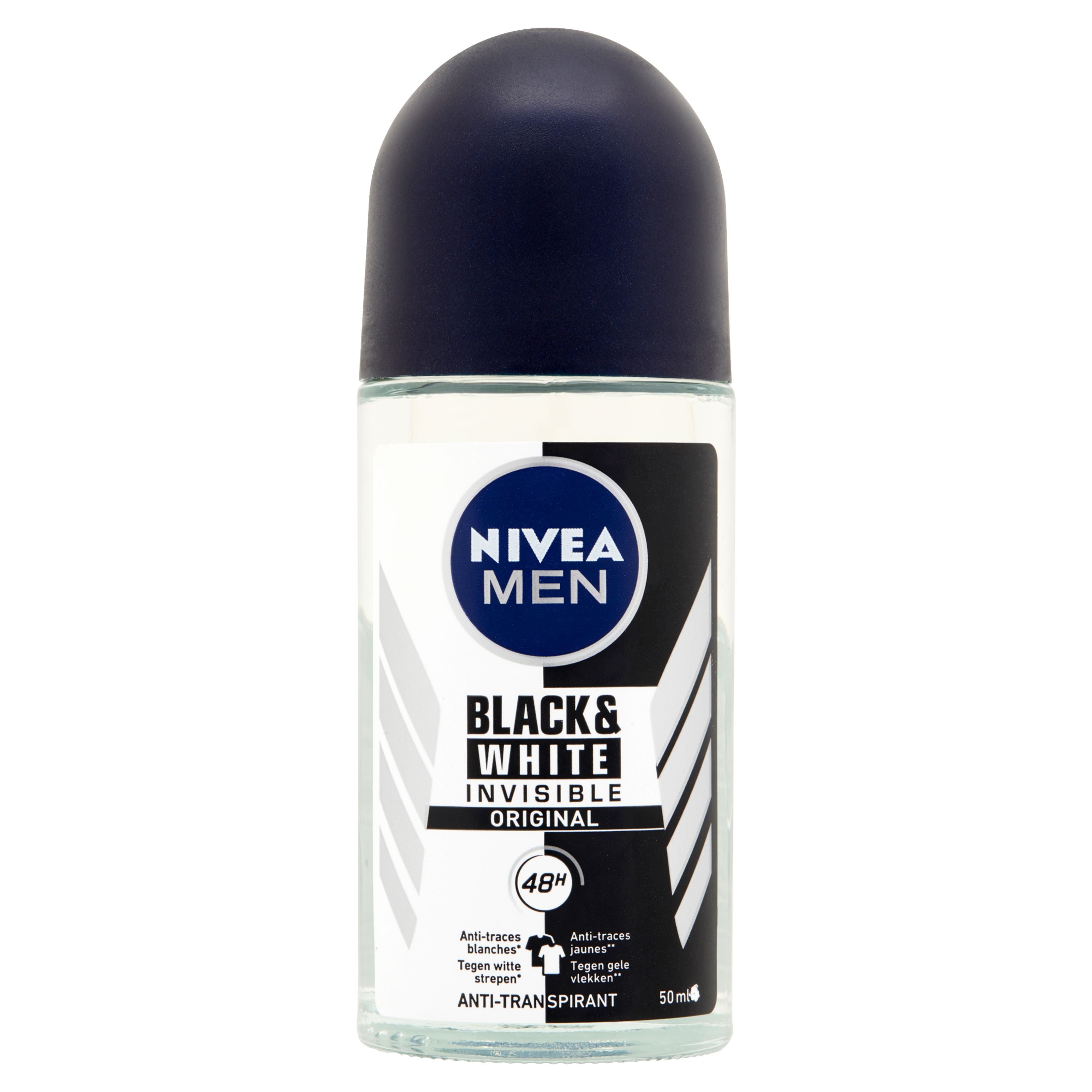 Nivea Deodorant 50 Milliliter Nivea Men deodorant roller invisible black 50 Milliliter
