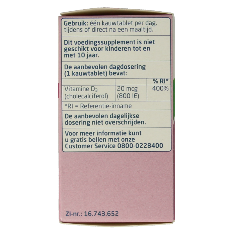 Teva Vitamine Enkel 300 Tabletten Teva Vitamine D 20 mcg 800IE 300 Tabletten