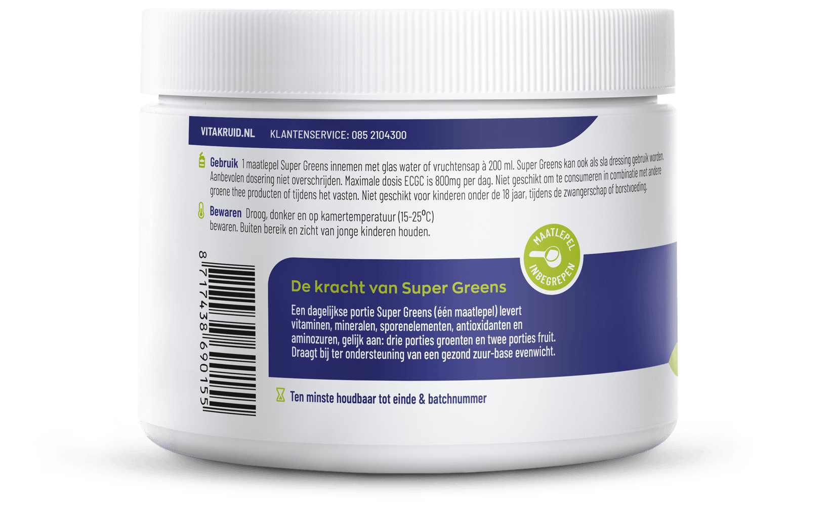 Vitakruid Kruidenpreparaten 220 Gram Vitakruid Super greens 220 Gram