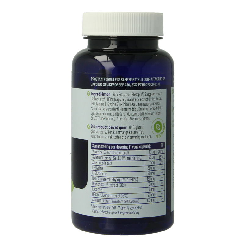 Vitakruid Kruidenpreparaten 60 Vegetarische capsules Vitakruid Prostaatformule 60 Vegetarische capsules