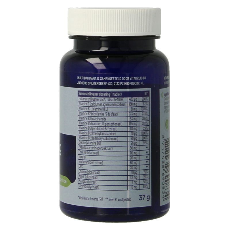 Vitakruid Vitamine Multi 30 Tabletten Vitakruid Multi dag mama 30 Tabletten