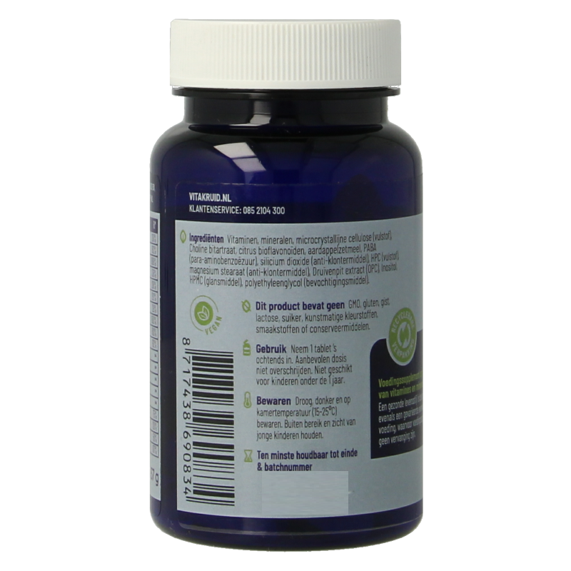 Vitakruid Vitamine Multi 30 Tabletten Vitakruid Multi dag mama 30 Tabletten