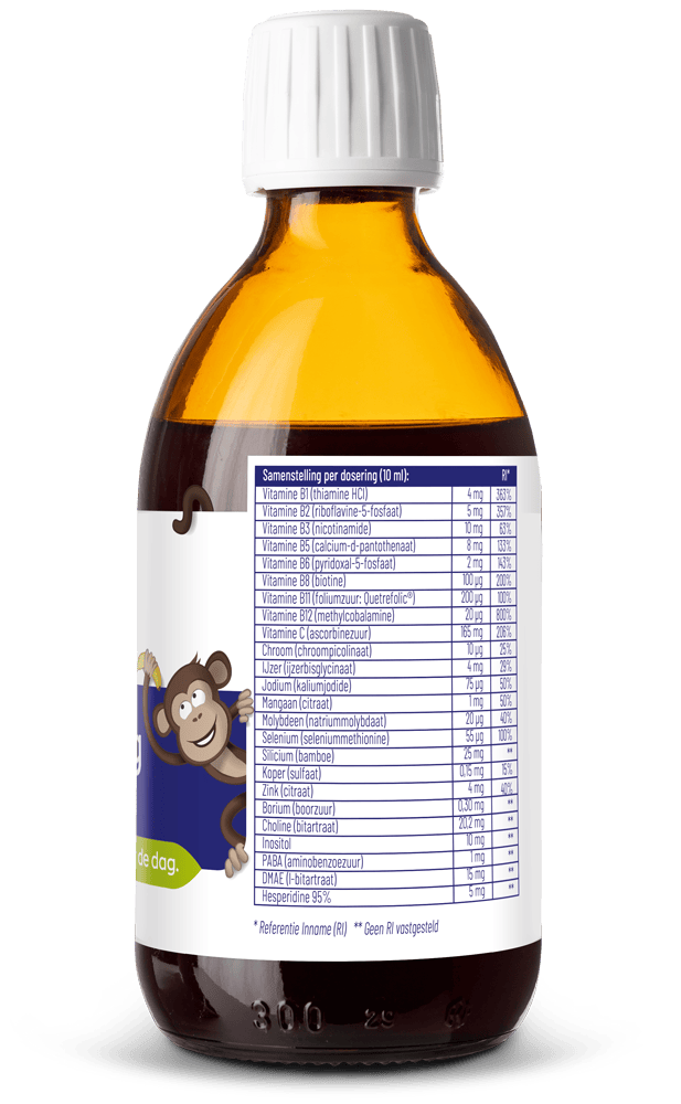 Vitakruid Vitamine Multi 300 Milliliter Vitakruid Multi dag junior 300 Milliliter