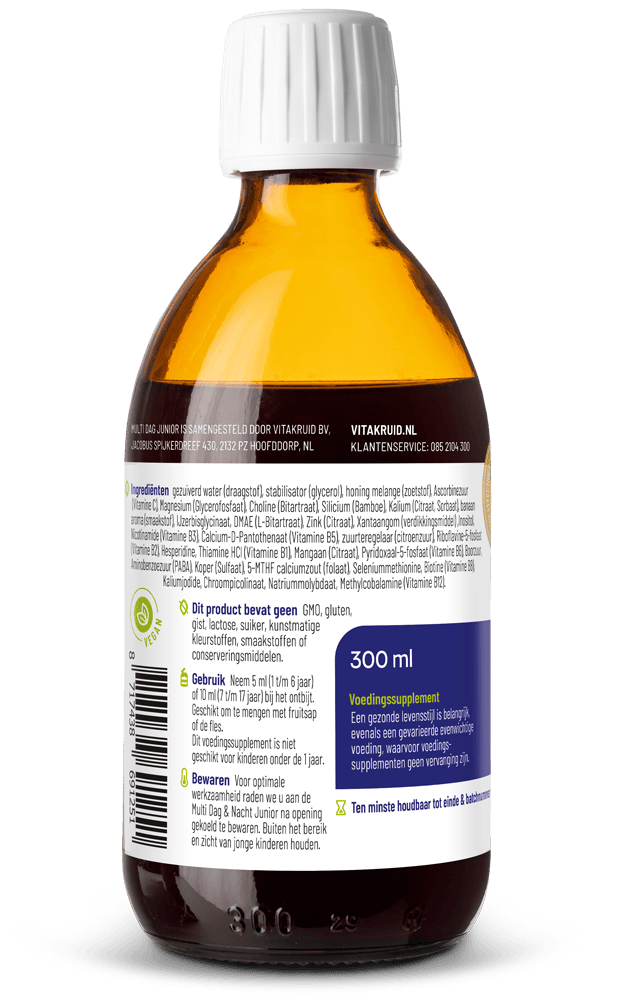 Vitakruid Vitamine Multi 300 Milliliter Vitakruid Multi dag junior 300 Milliliter