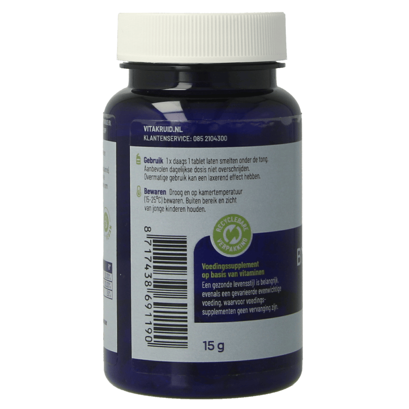 Vitakruid Vitamine Multi 60 Smelttabletten Vitakruid B12 Combi 10.000 met folaat 60 Smelttabletten