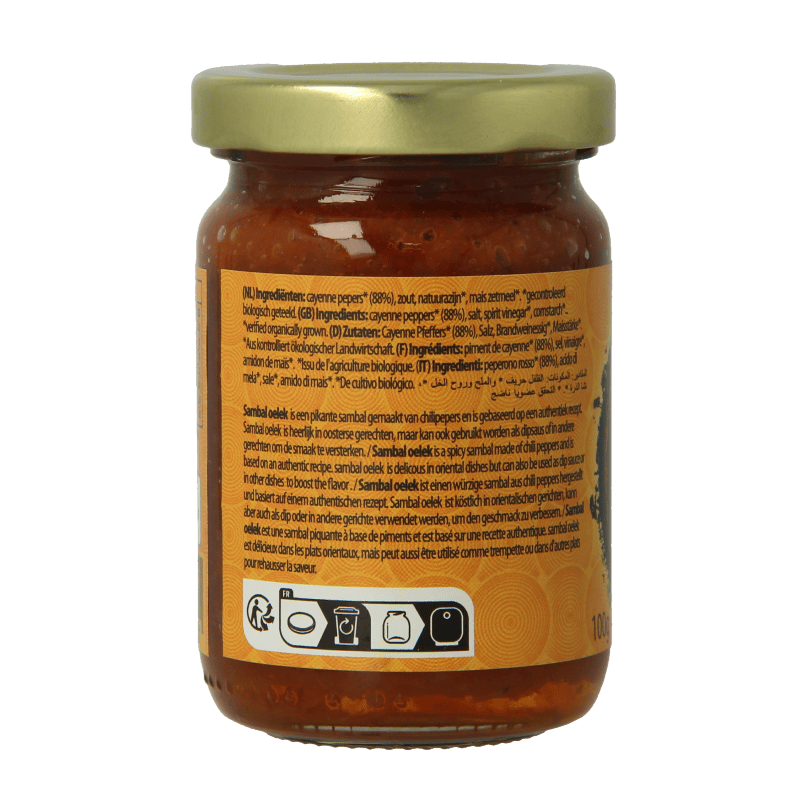 Yakso Sauzen en Smaakmakers 100 Gram Yakso Sambal oelek bio 100 Gram