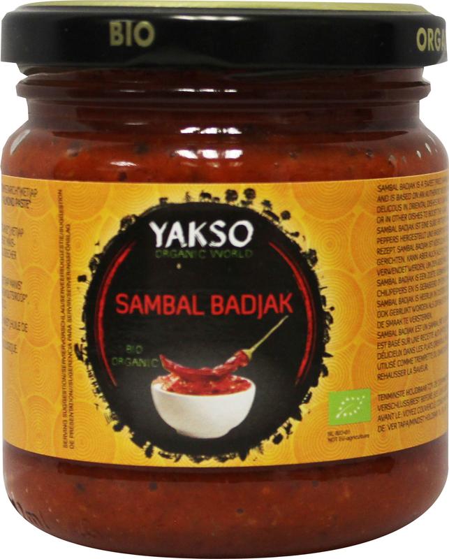 Yakso Sauzen en Smaakmakers 200 Gram Yakso Sambal badjak bio 200 Gram