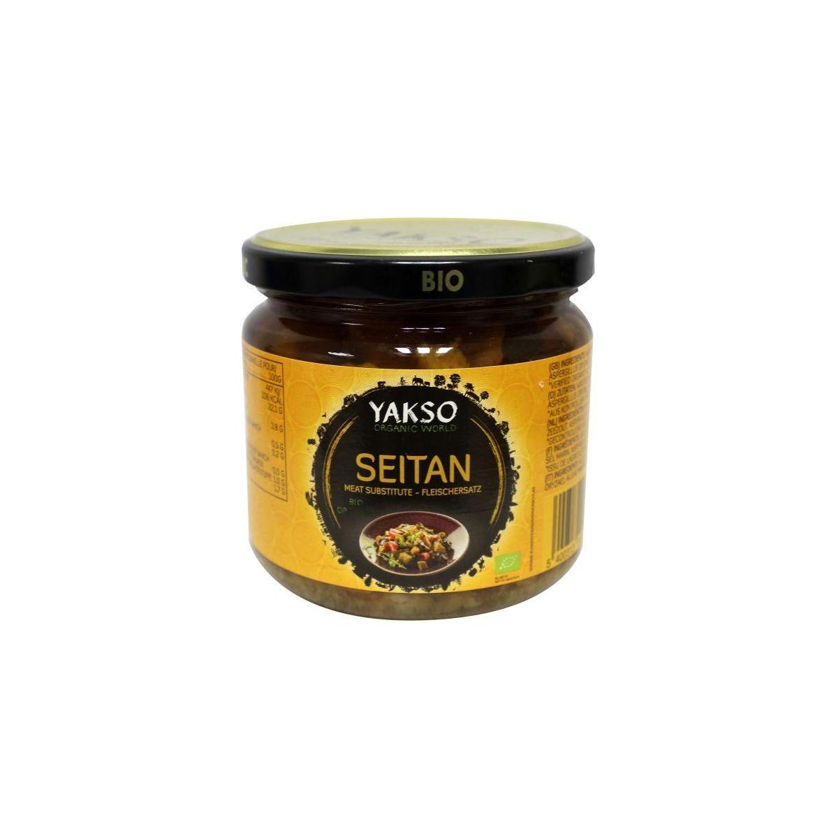 Yakso Vlees Vis en Vleesvervangers 330 Milliliter Yakso Seitan in tamarisaus bio 330 Milliliter