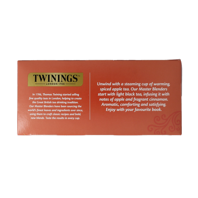 Twinings Apple cinnamon raisin 25 Zakjes