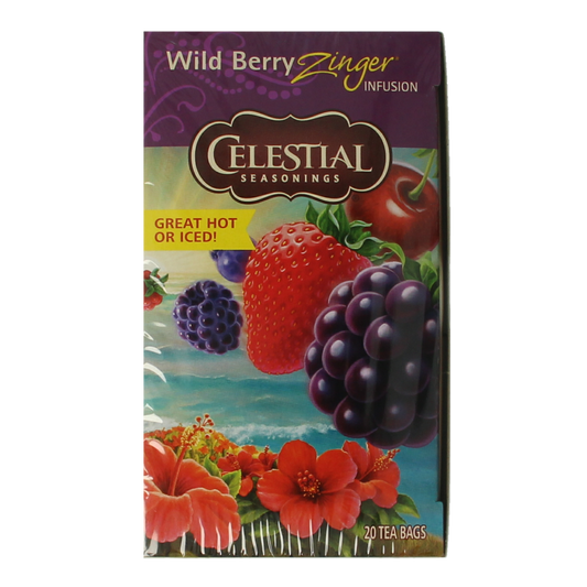 Celestial Season Wild berry zinger herb tea 20.00 Zakjes