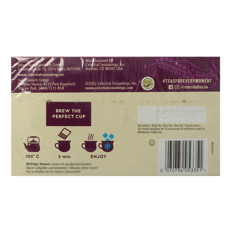Celestial Season Wild berry zinger herb tea 20 Zakjes