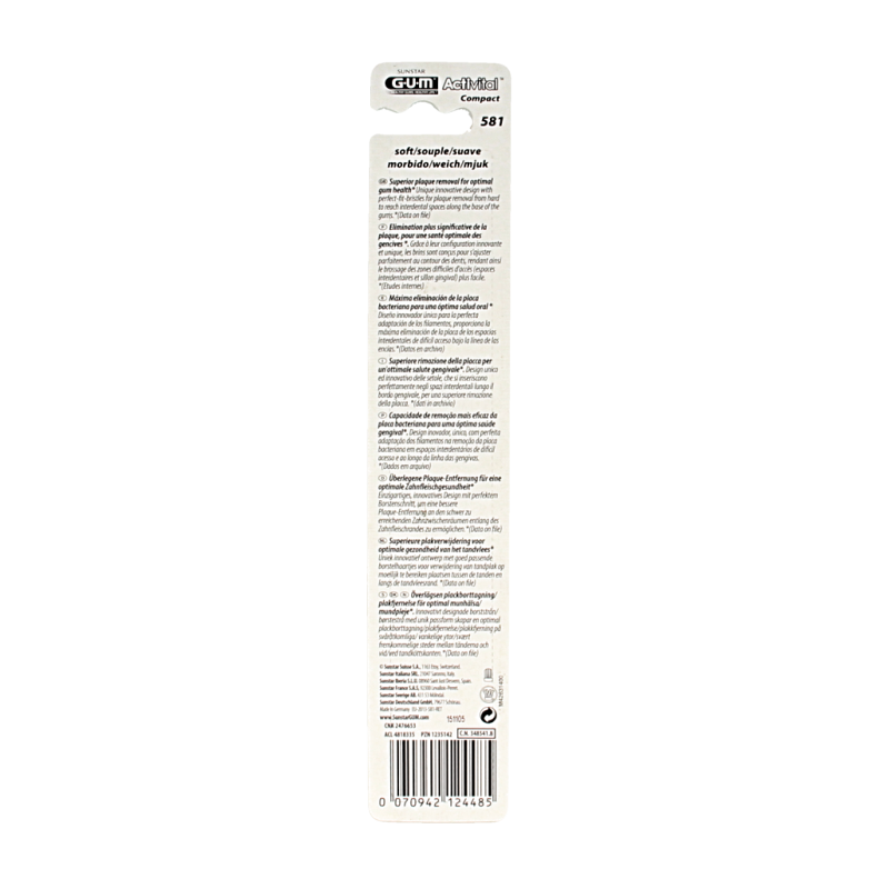 GUM Activital tandenborstel soft 1 Stuks