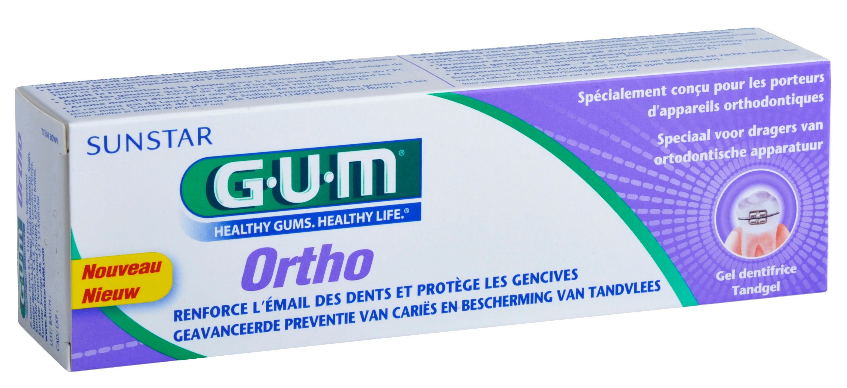GUM Ortho tandpasta 75.00 Milliliter