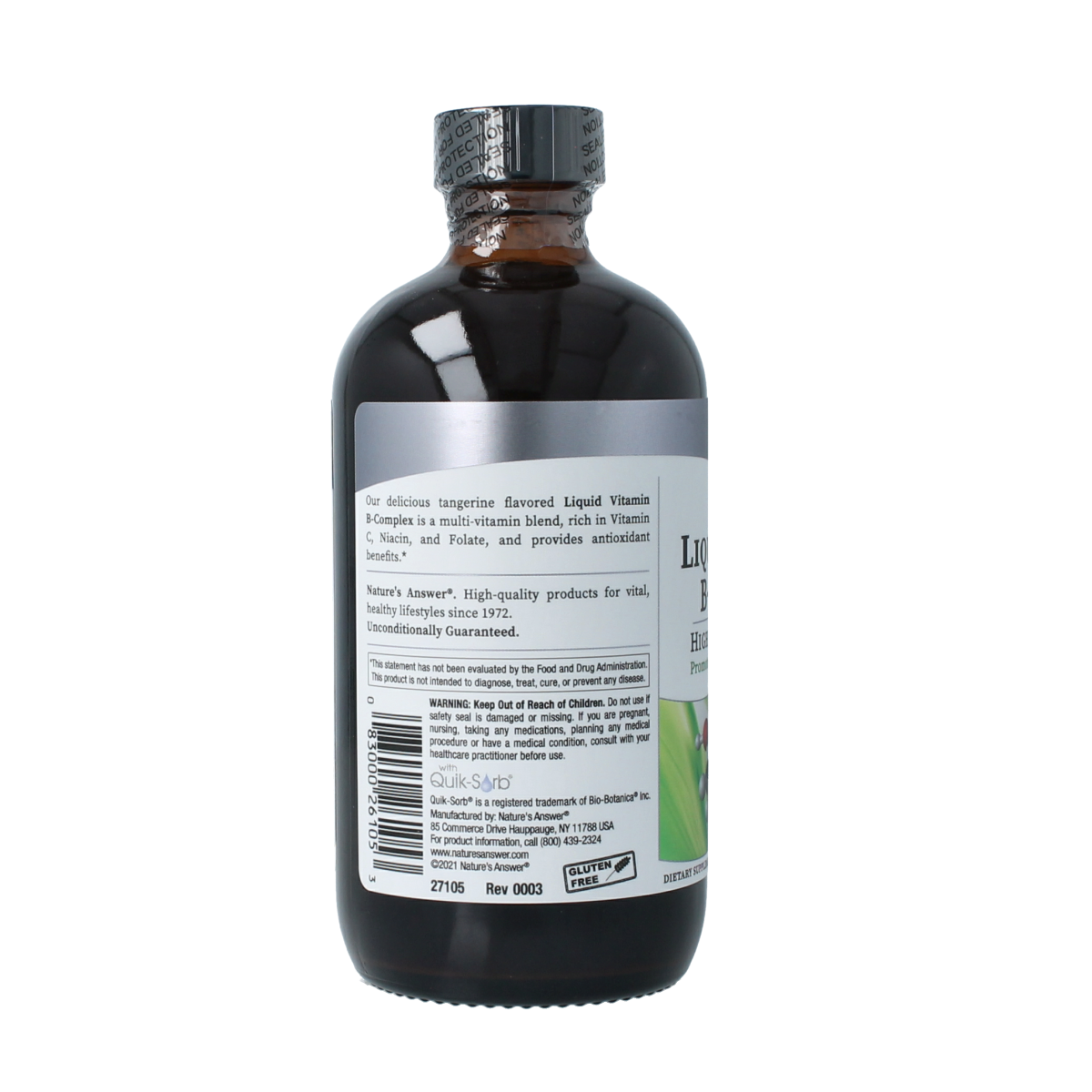 Natures Answer Vloeibaar Vitamine B-complex - Liquid Vitamin B 240.00 Milliliter