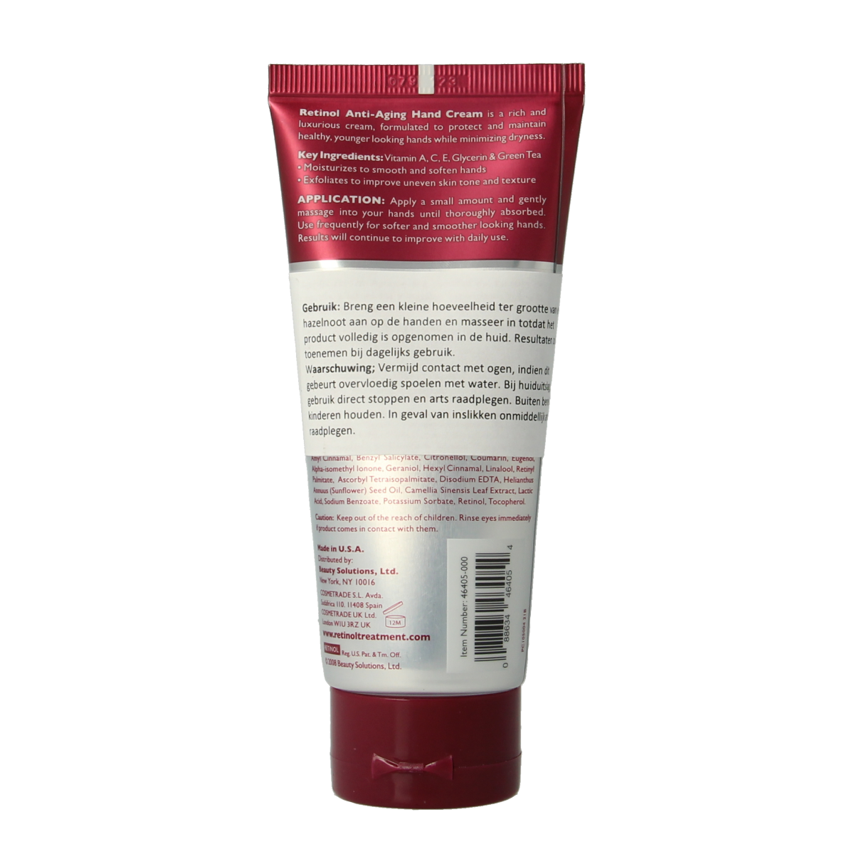 Retinol Anti-aging handcreme SPF12 100.00 Gram