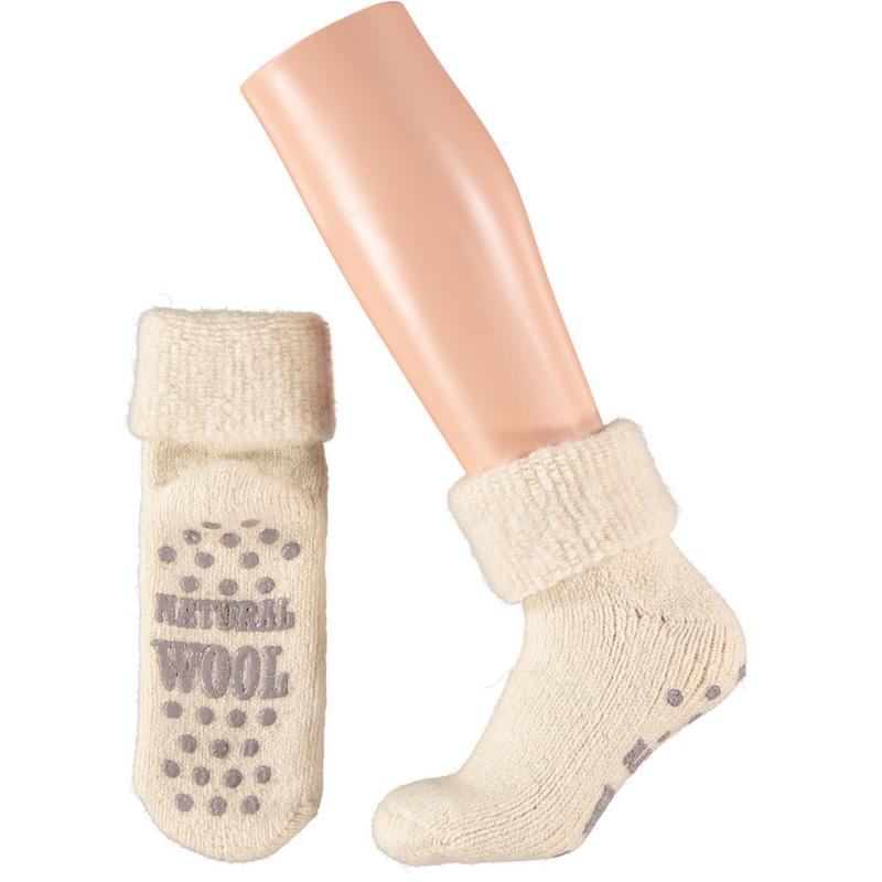Apollo Slofsok anti slip unisex grijs/beige maat 39-42 1 Paar