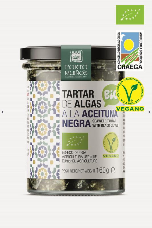 Porto-Muinos Zeewier spread olijf bio 160.00 Gram