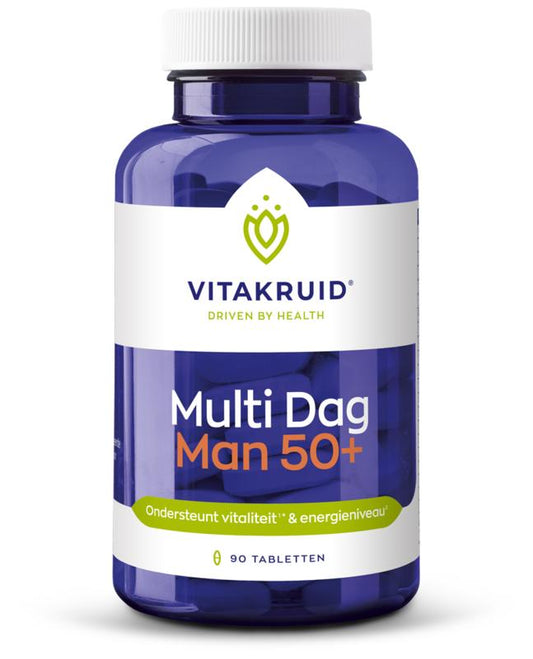 Vitakruid Multi Dag Man 50+ 100% Vegan 90.00 Tabletten