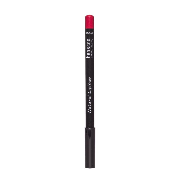 Benecos Natural Beauty berry lipliner pencil, 1.10 grams, showing the deep berry color and sleek make-up design.