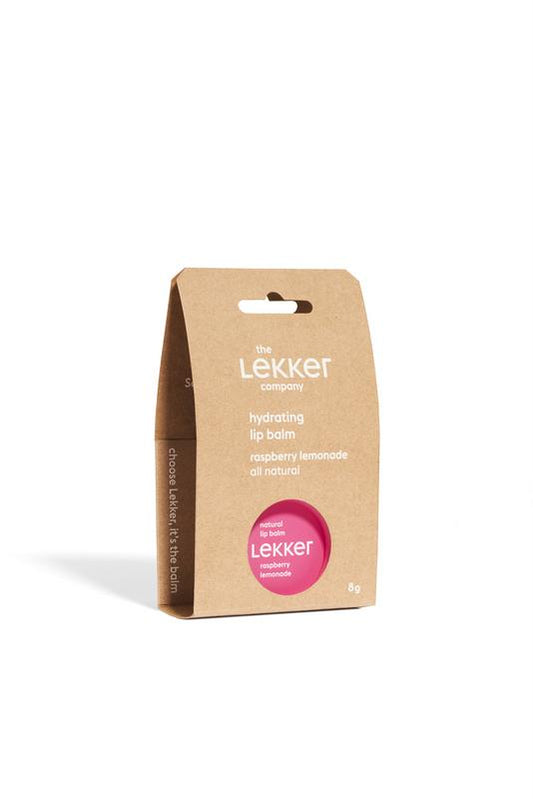 Lekker Company Natuurlijke lippenbalsem raspberry 8.00 Gram