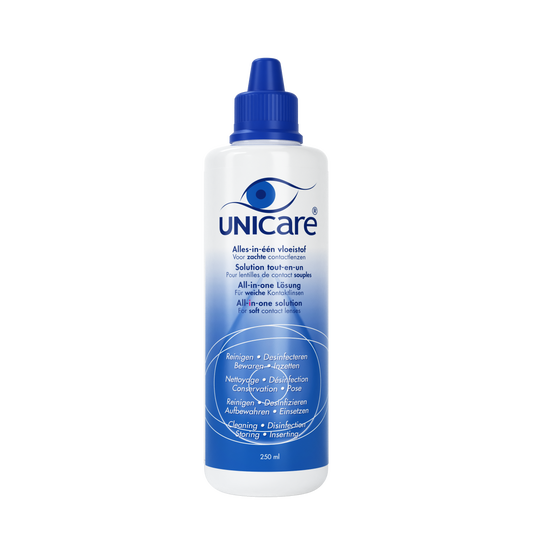 Unicare Unicare AIO lenzenvloeistof voor zachte lenzen 250.00 Milliliter